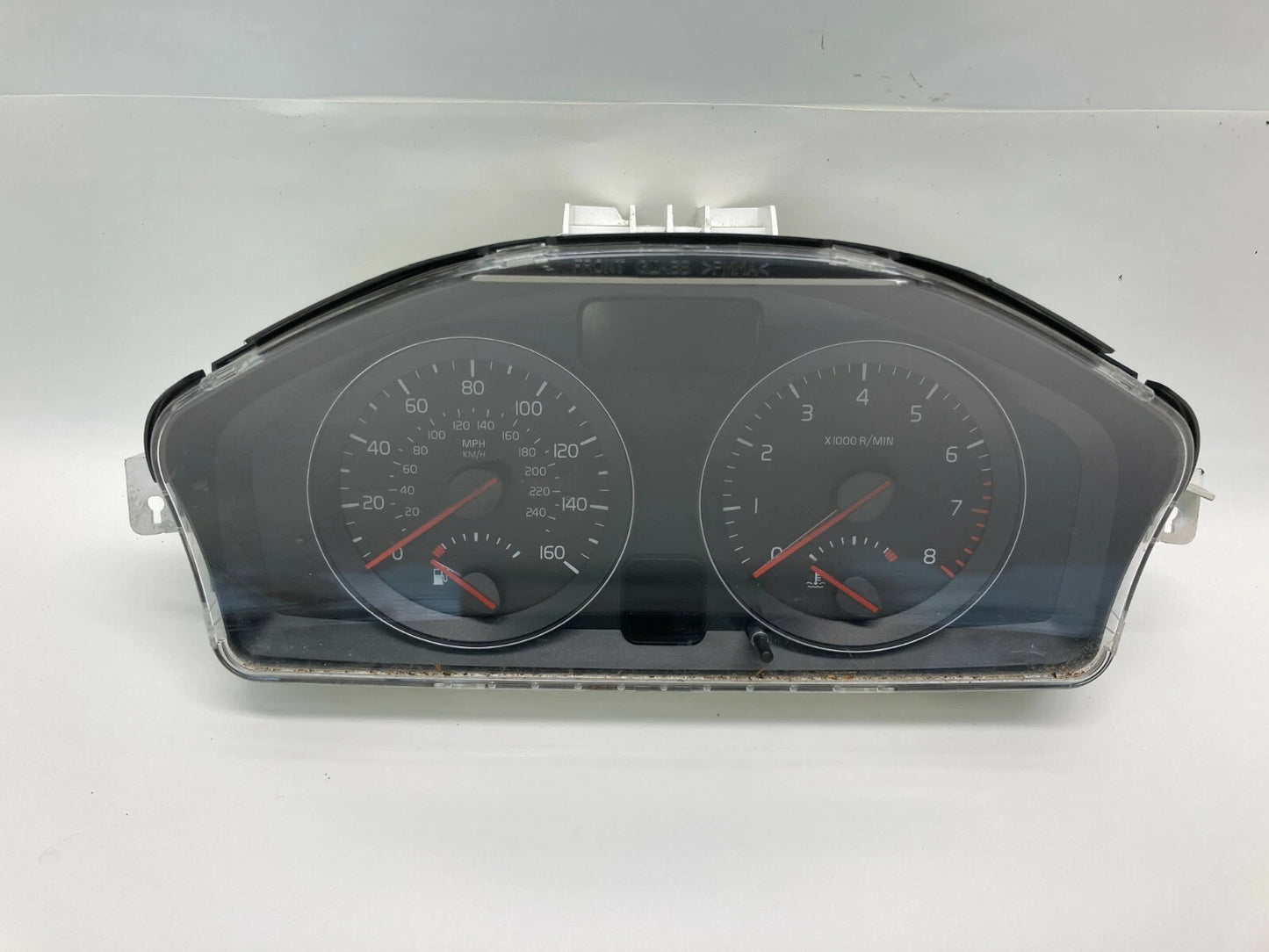 08-11 VOLVO S40 2.4L SPEEDOMETER INSTRUMENT CLUSTER GAUGES 36002435 257K MILES