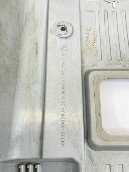 2006 2007 BMW 530I 530XI UPPER ENGINE COVER SHIELD COIL TRIM PANEL 11127531324