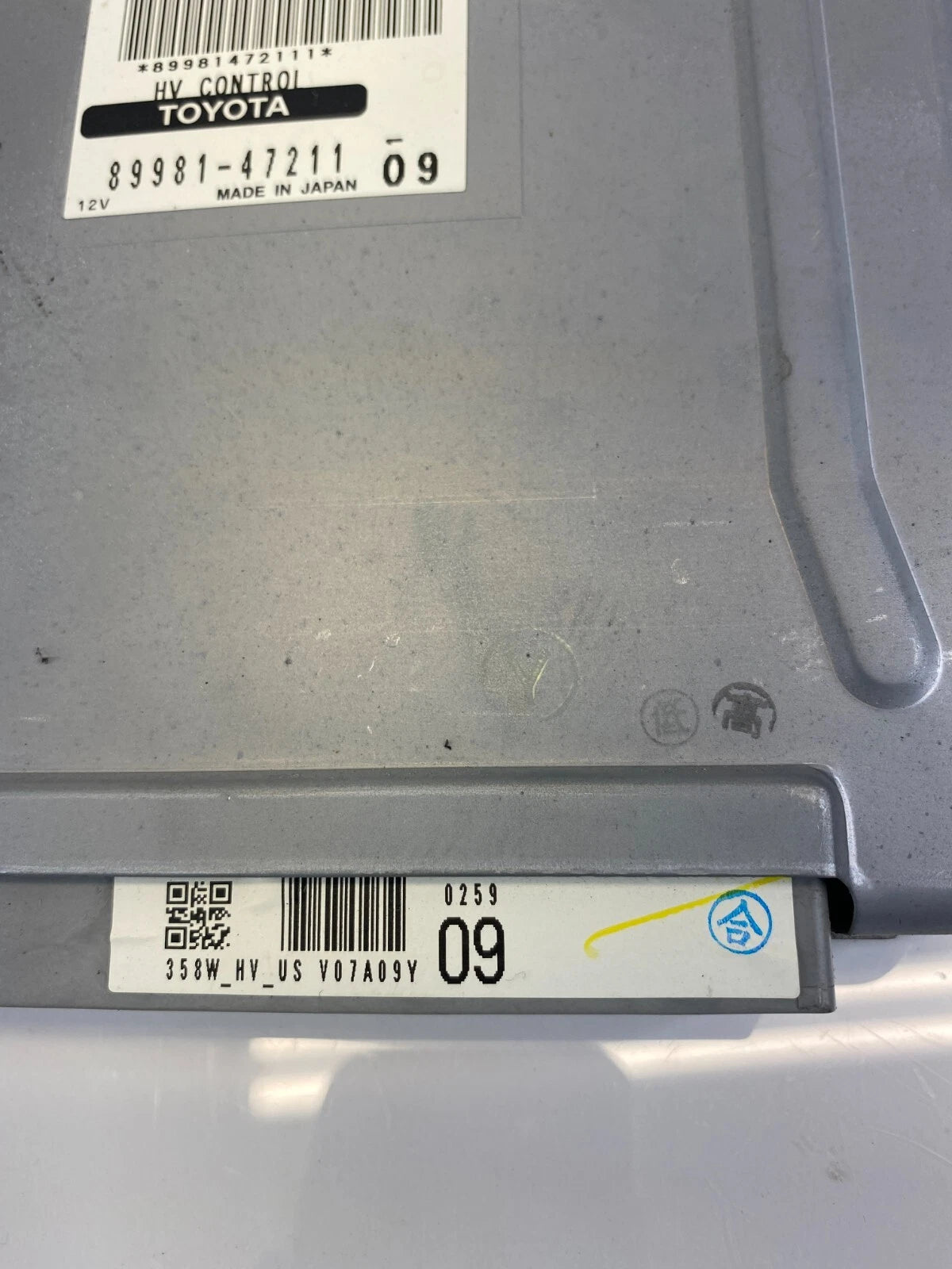 2006-2009 TOYOTA PRIUS 1.5L HYBRID VEHICLE COMPUTER CONTROL MODULE 89981-47211