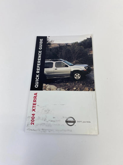 2004 04 NISSAN XTERRA OWNERS MANUAL GUIDE BOOK WARRANTY INFORMATION W CASE OEM