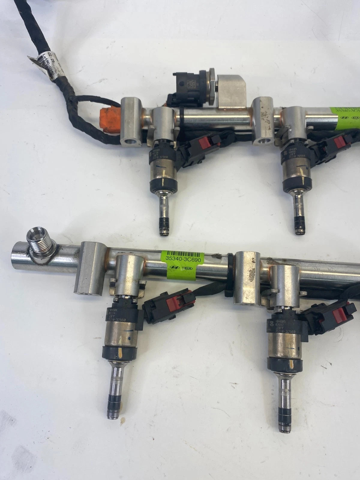 2015 2016 2017 2018 KIA SEDONA 3.3L V6 FUEL INJECTOR SET W/ RAIL 35310-3C560 OEM