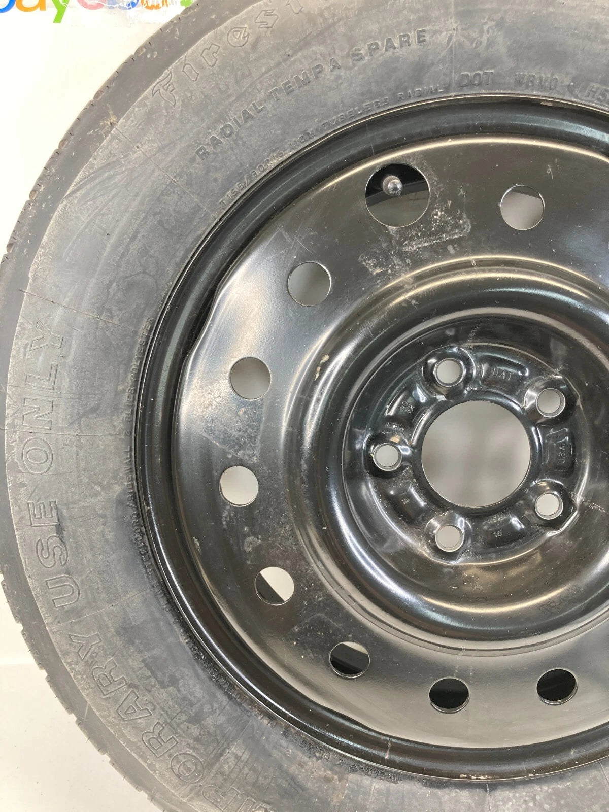 2002-2010 SATURN VUE EMERGENCY SPARE TIRE WHEEL COMPACT DONUT T155/90R16 110M