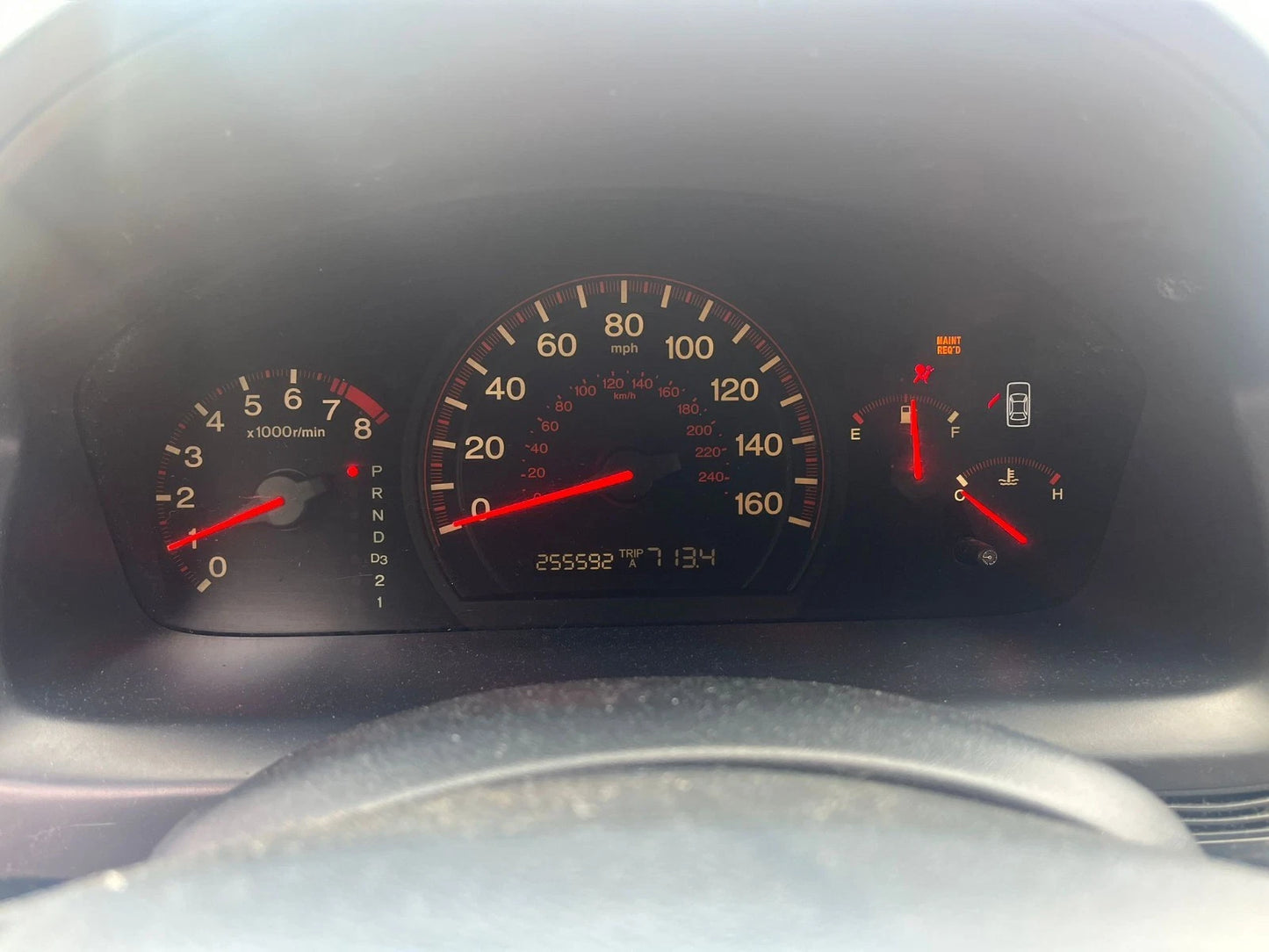 2003 HONDA ACCORD 3.0L SPEEDOMETER INSTRUMENT CLUSTER GAUGES 78100-SDP-A210 OEM