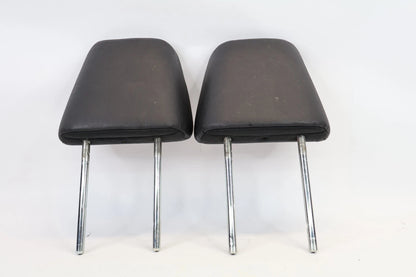 16-22 HONDA PILOT PAIR REAR SECOND ROW HEADRESTS LEFT RIGHT BLACK LEATHER OEM