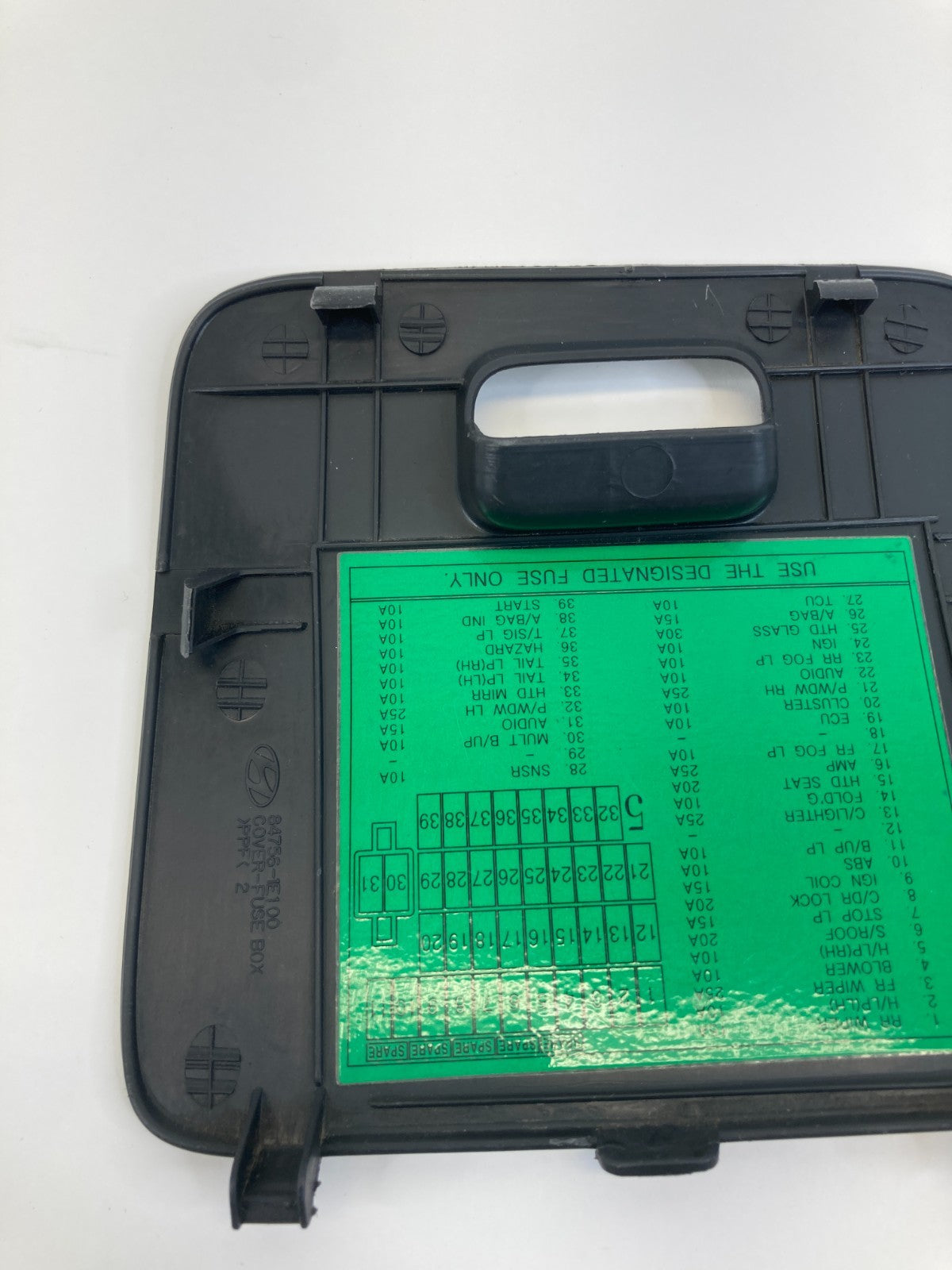 06 07 08 09 10 11 Hyundai Accent Fuse Box Door Lid Cover Trim Panel 84756-1E100