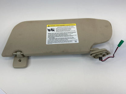 2013-2019 FORD TAURUS RIGHT SIDE SUNVISOR PASSENGER SUN VISOR ILLUMINATED BEIGE