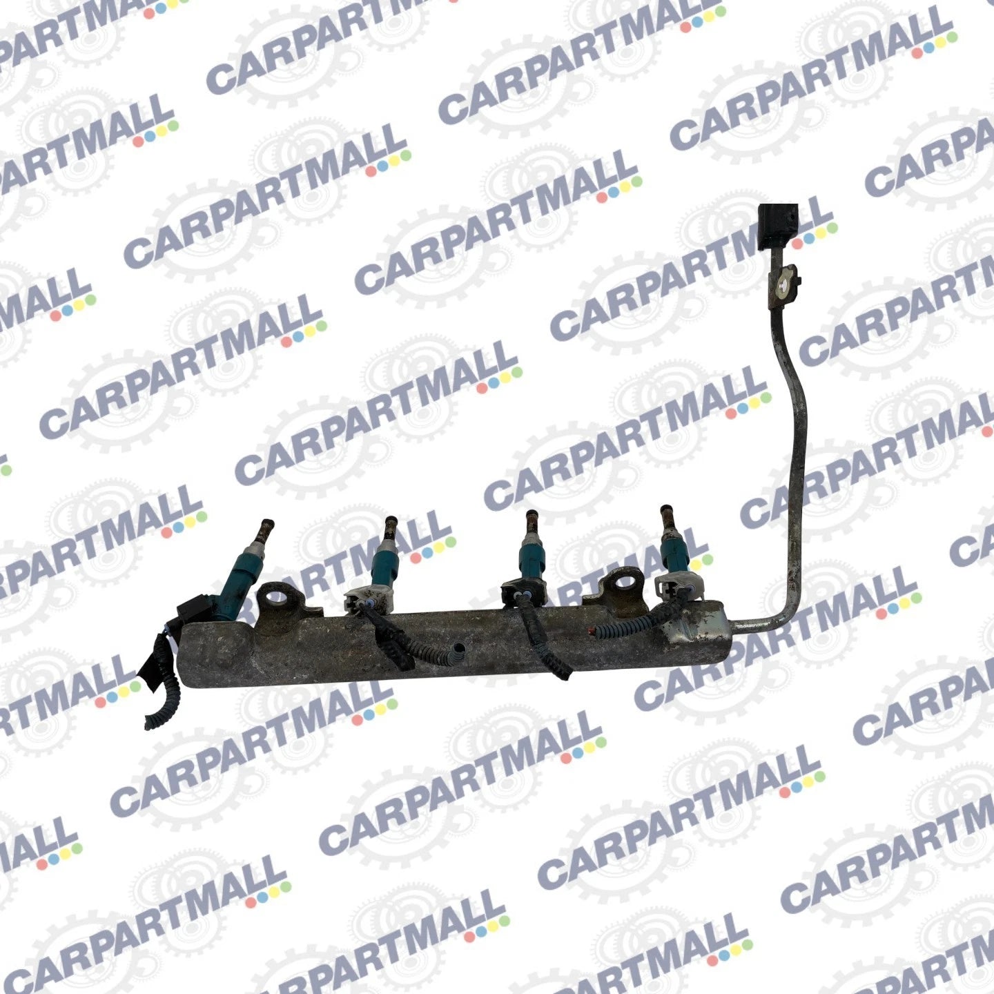 10-15 Toyota Prius 1.8L L4 AT Engine Fuel Injection Pipe Rail W/ Injectors OEM