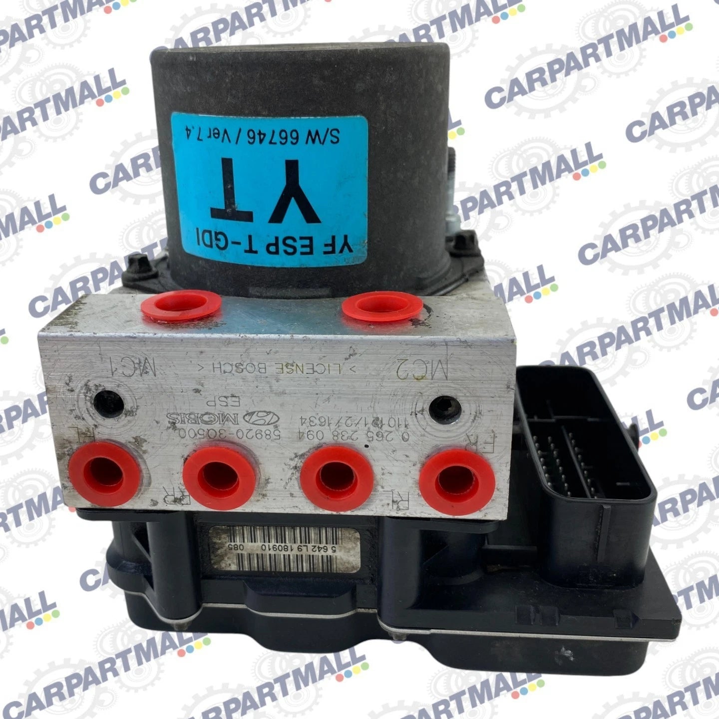 2011-2014 HYUNDAI SONATA 2.4L A/T ABS PUMP ANTI LOCK BRAKE MODULE 589203Q500 OEM