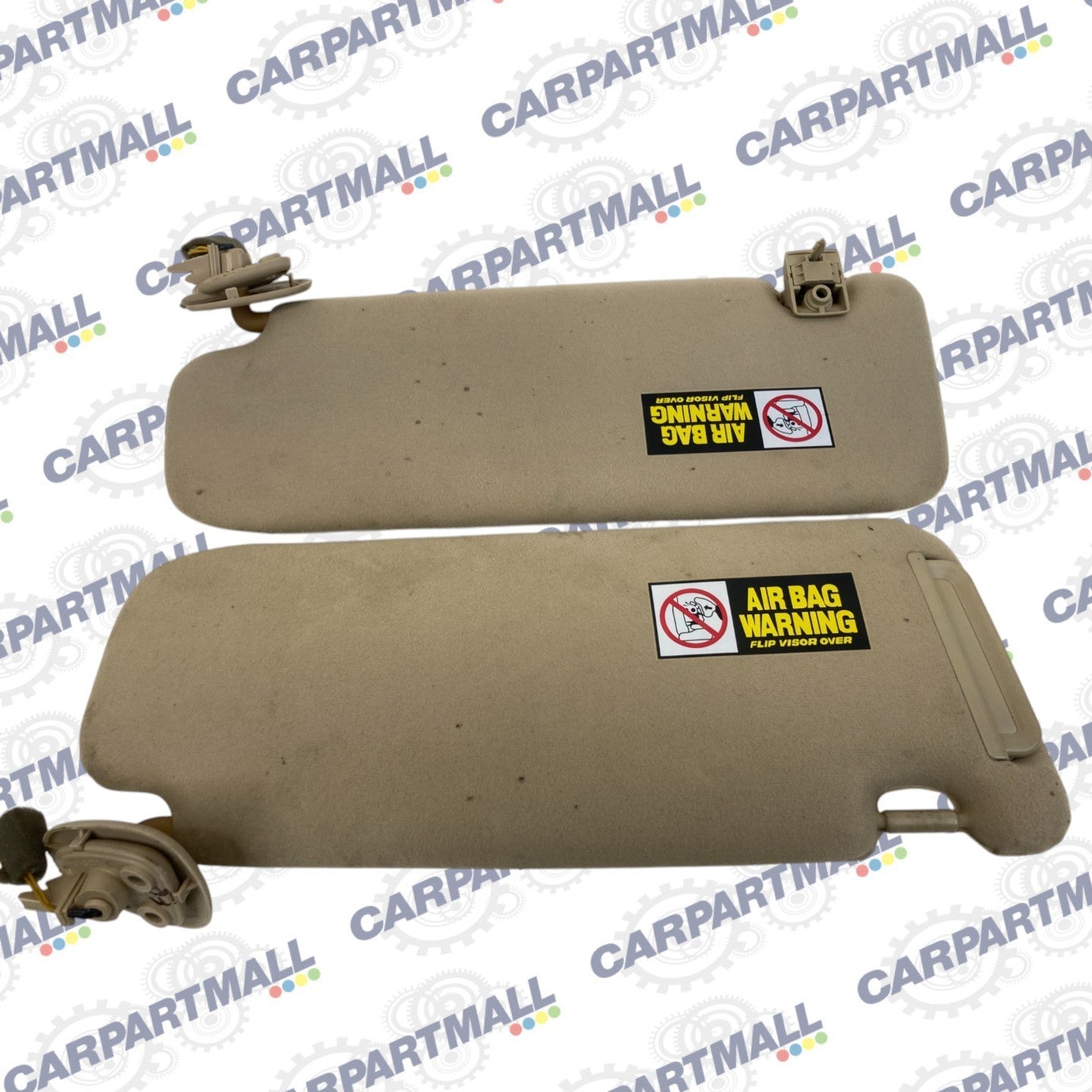 09 10 Hyundai Sonata Roof Left & Right Side Sunvisor Sun Visor Shade Pair OEM