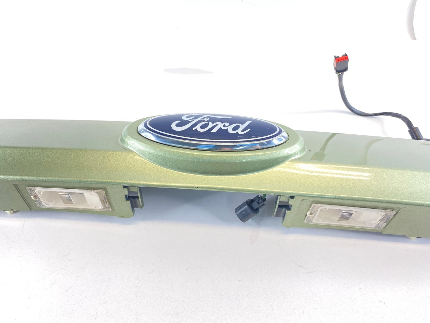 2008-2012 FORD ESCAPE TRUNK TAILGATE LID LICENSE PLATE BEZEL TRIM W LIGHTS OEM