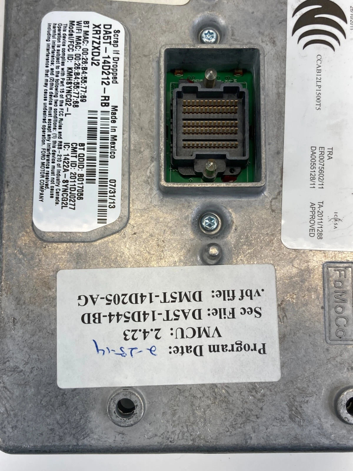 12-14 FORD FOCUS COMMUNICATION VOICE RECOGNITION SYNC MODULE DA5T-14D212-RB OEM