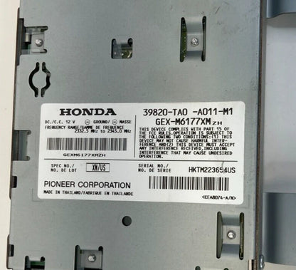 2008-2012 HONDA ACCORD RADIO ANTENNA SATELLITE RECEIVER MODULE 39820-TA0-A01 OEM