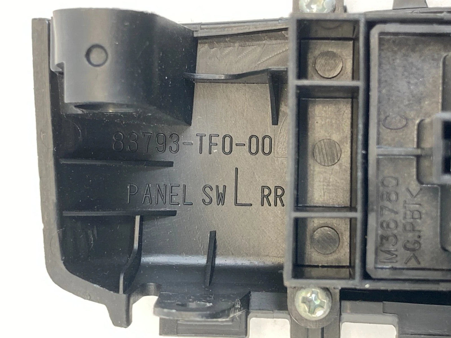09-13 HONDA FIT REAR LEFT BACK SIDE DOOR WINDOW SWITCH W/BEZEL 83793-TF0-00 OEM