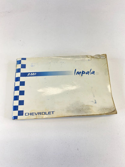 2004 CHEVY IMPALA OWNER'S OWNERS MANUAL WARRANTY INFORMATION BOOK W/ CASE OEM