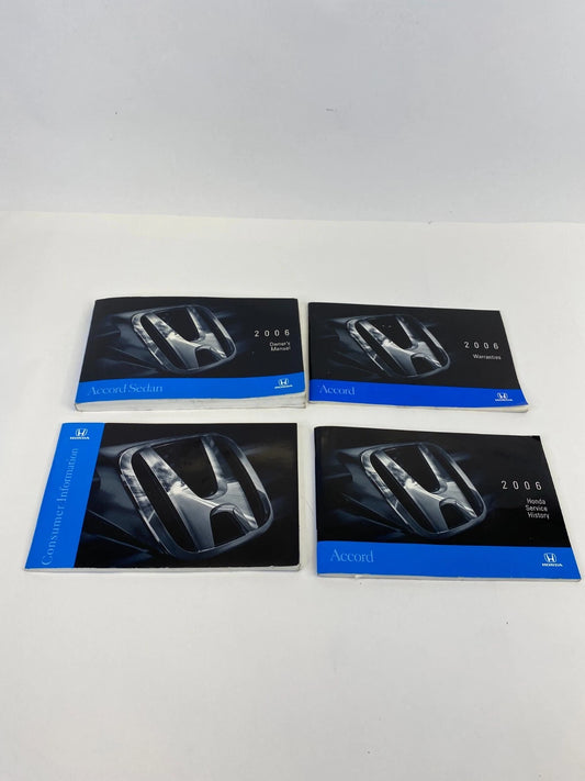 2006 HONDA ACCORD SEDAN OWNER'S MANUAL WARRANTIES & SERVICE HISTORY BOOKS OEM