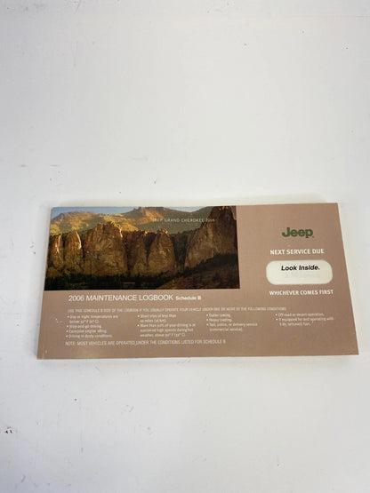 2006 06 JEEP GRAND CHEROKEE OWNER'S OWNERS MANUAL WARRANTY INFORMATION W/ CASE