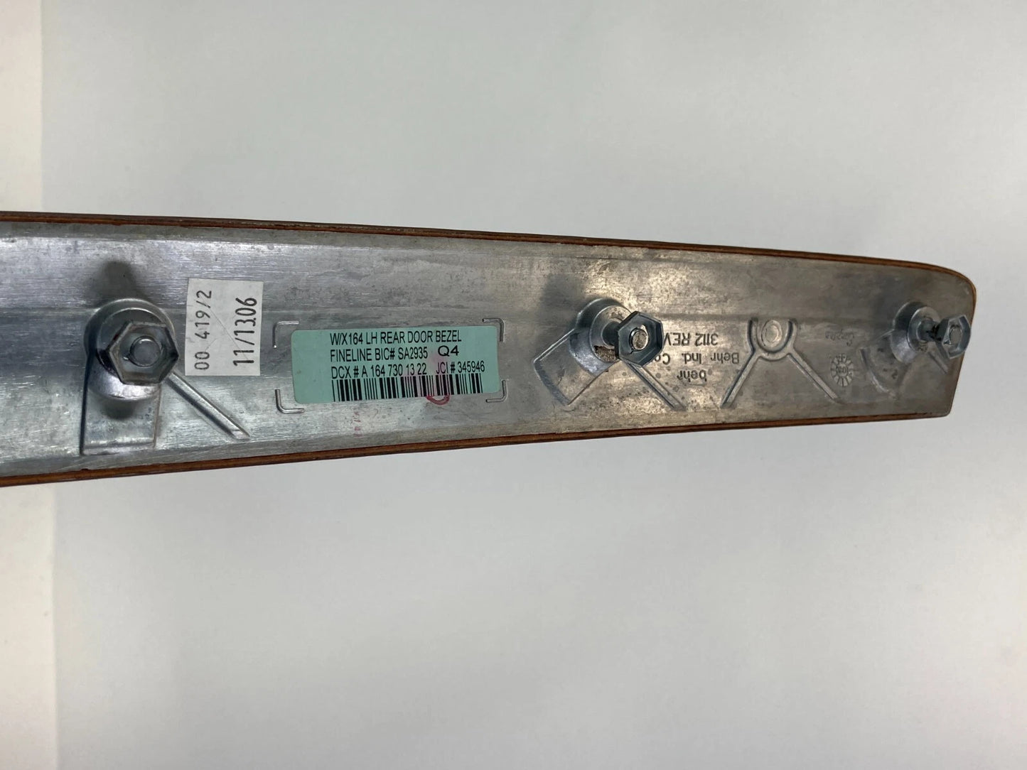 06-11 MERCEDES-BENZ ML350 07-09 ML320 REAR LEFT SIDE INNER DOOR TRIM PANEL WOOD