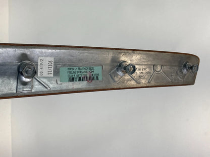 06-11 MERCEDES-BENZ ML350 07-09 ML320 REAR LEFT SIDE INNER DOOR TRIM PANEL WOOD