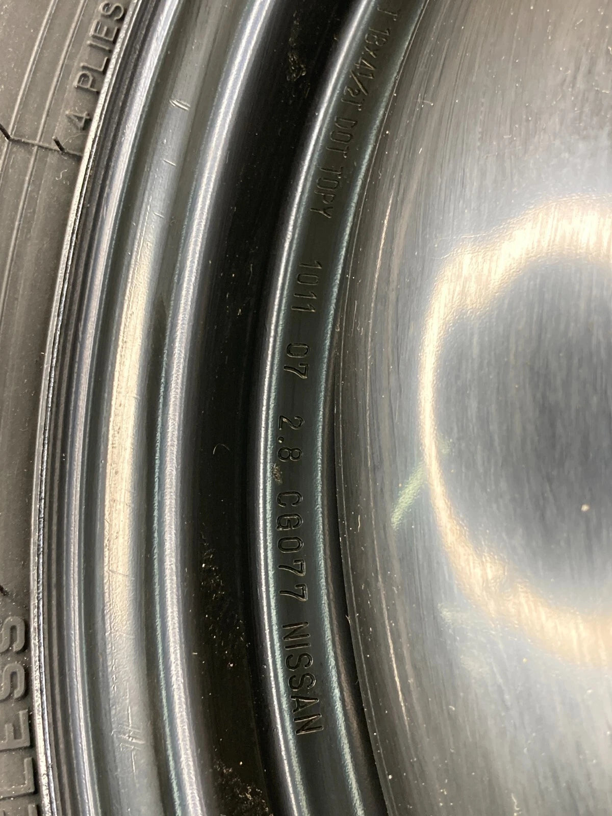 2003-2008 INFINITI FX35 EMERGENCY SPARE TIRE WHEEL COMPACT DONUT T175/90D18 110M