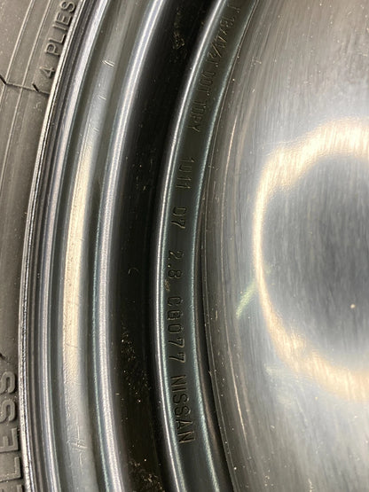 2003-2008 INFINITI FX35 EMERGENCY SPARE TIRE WHEEL COMPACT DONUT T175/90D18 110M