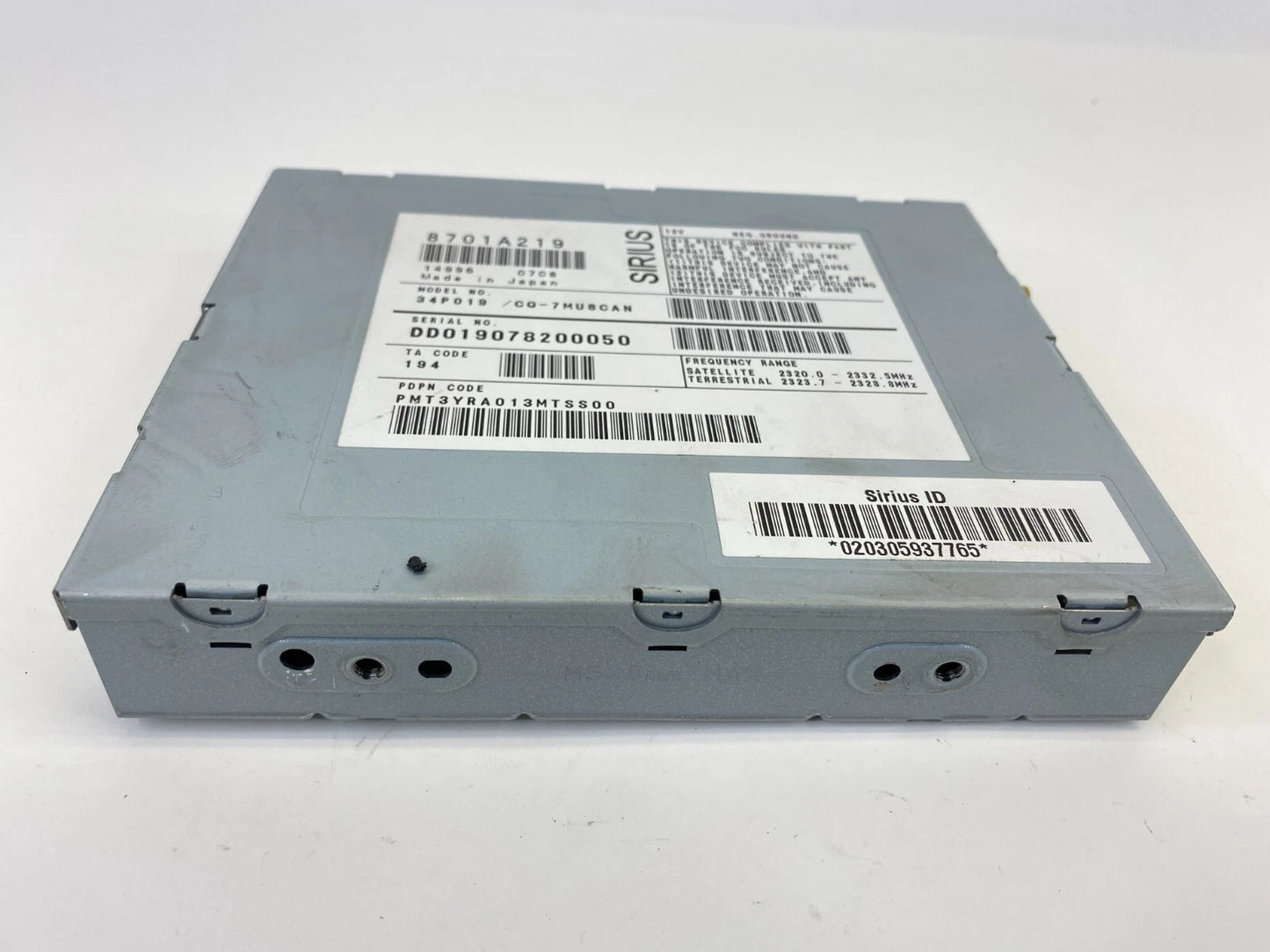 2008-2015 MITSUBISHI LANCER SATELLITE RADIO CONTROL MODULE SIRIUS 8701A219 OEM