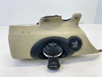 2007-2013 MINI COOPER R56 IGNITION SWITCH KEY CARD READER START BUTTON BEIGE OEM