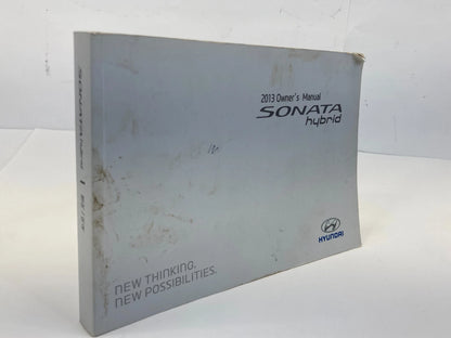 2013 HYUNDAI SONATA HYBRID OWNER'S MANUAL INFORMATION GUIDE HANDBOOK SET W/ CASE