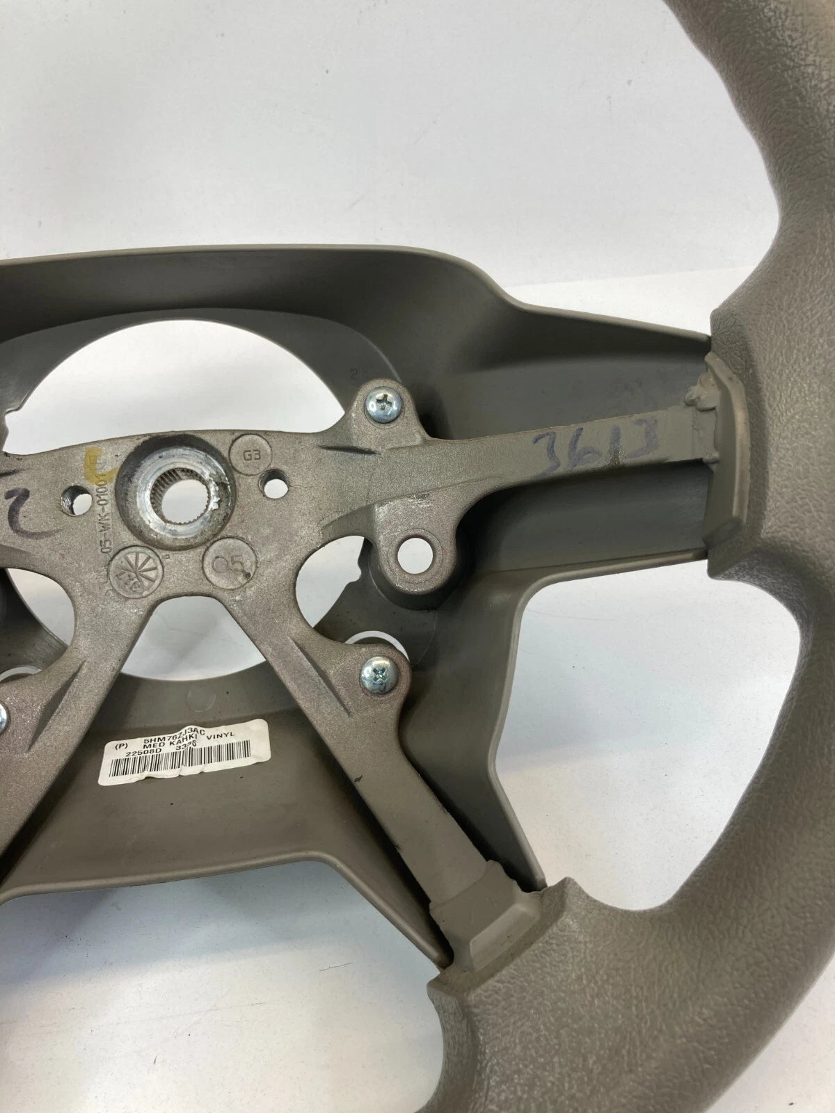 2005 2006 2007 JEEP GRAND CHEROKEE STEERING WHEEL MED KHAKI 55HM76ZJ3AC