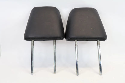 16-22 HONDA PILOT PAIR REAR SECOND ROW HEADRESTS LEFT RIGHT BLACK LEATHER OEM