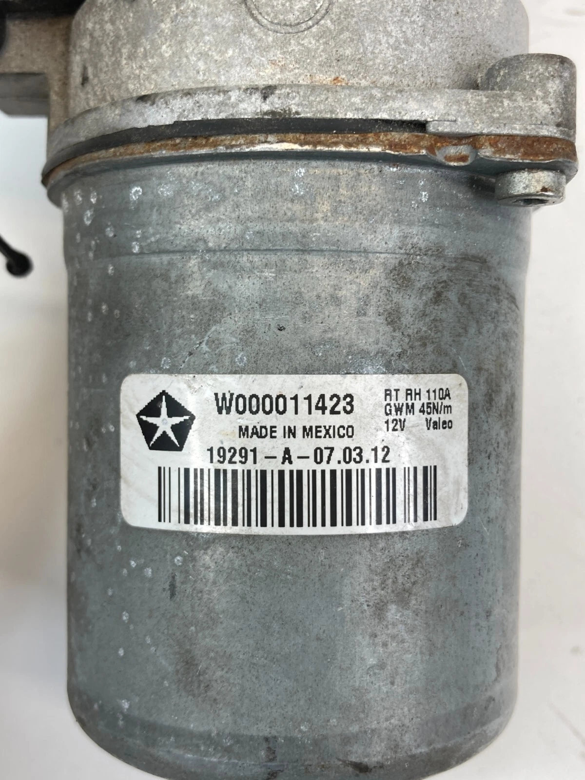 12 13 14 15 RAM C/V FRONT WINDSHIELD WIPER MOTOR ASSEMBLY W000011423 OEM