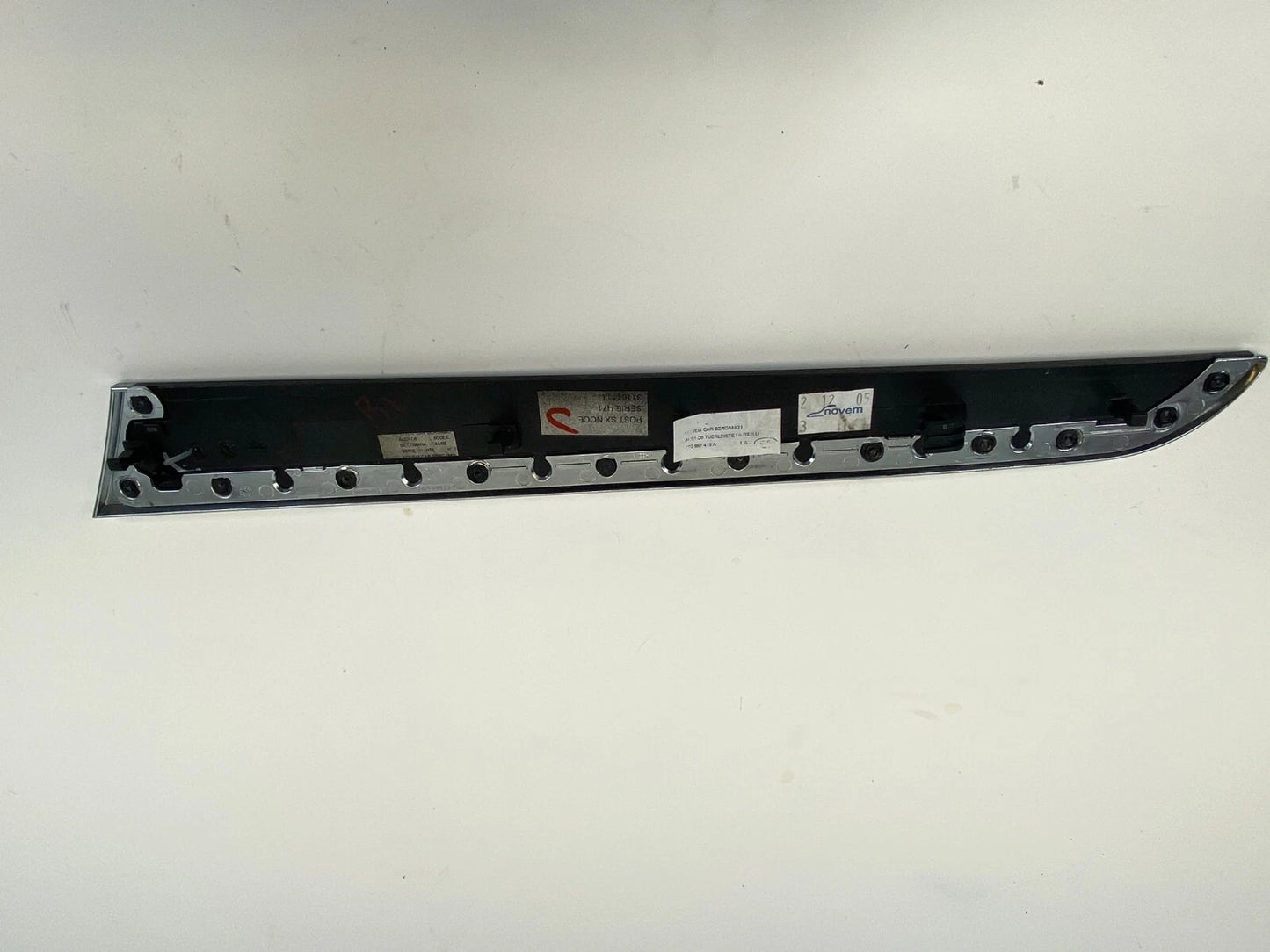 05-11 AUDI A6 QUATTRO REAR LEFT BACK SIDE DOOR TRIM MOLDING WOOD OEM