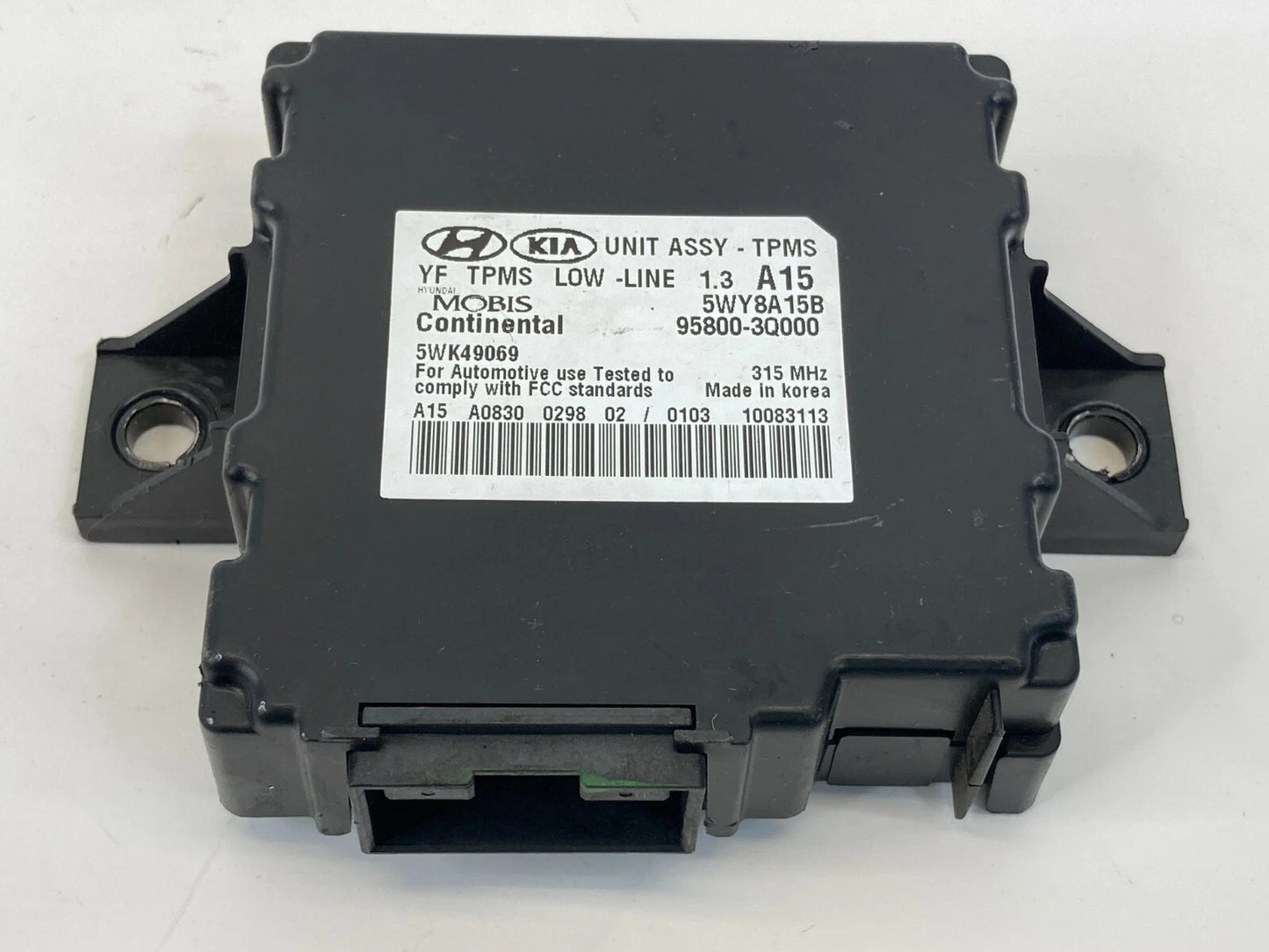 11-14 HYUNDAI SONATA TPMS TIRE PRESSURE MONITOR CONTROL MODULE 95800-3Q000 OEM