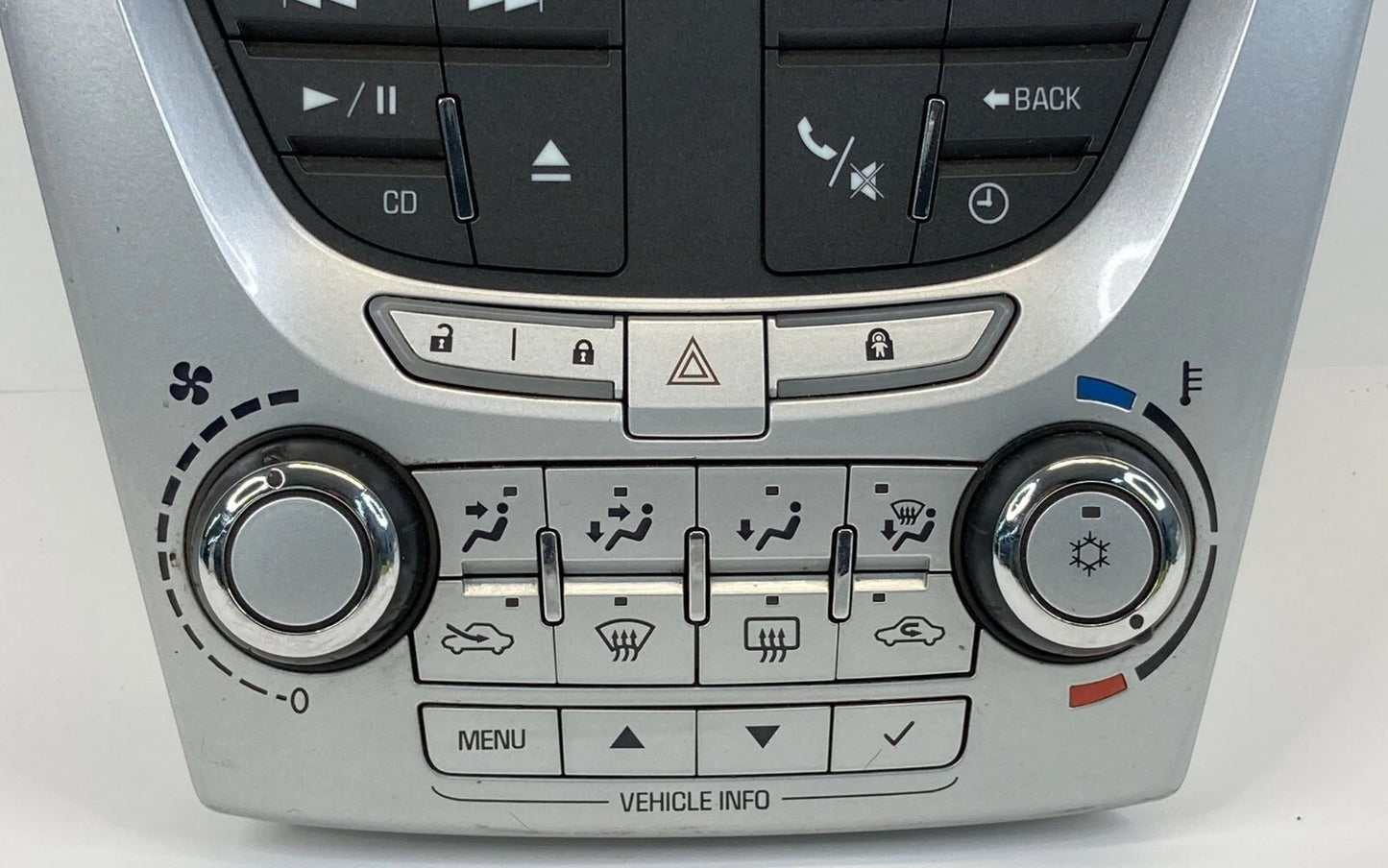 10 11 CHEVY EQUINOX AC HVAC CLIMATE CONTROL SWITCH RADIO DASH SCREEN 12844843G