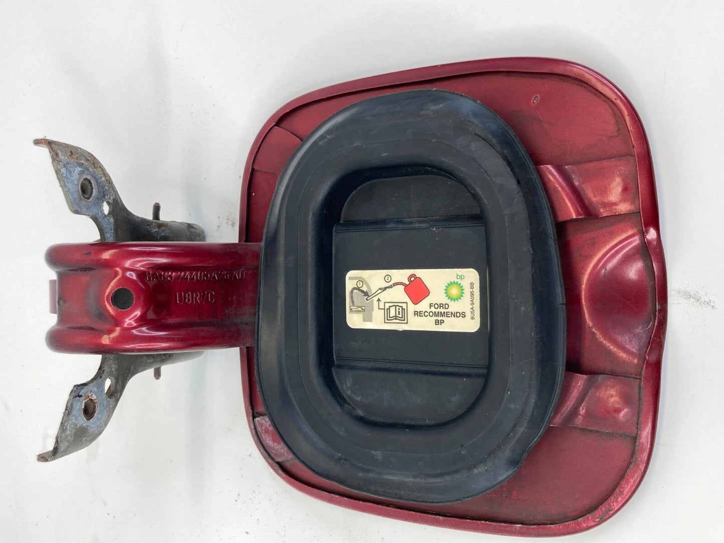 2009-2019 FORD FLEX FUEL TANK FILLER DOOR GAS LID RED 8A8374405A26AD OEM