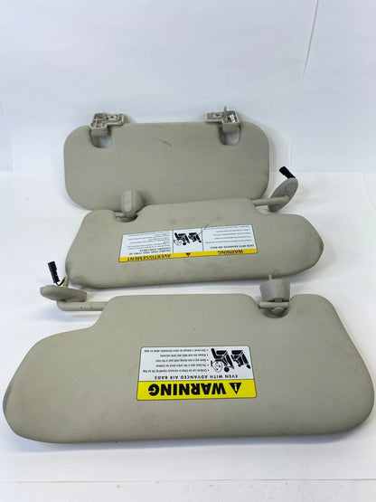 2011-2014 MINI COOPER S SUN VISOR BEIGE SET FRONT LEFT RIGHT & SIDE LATERAL OEM