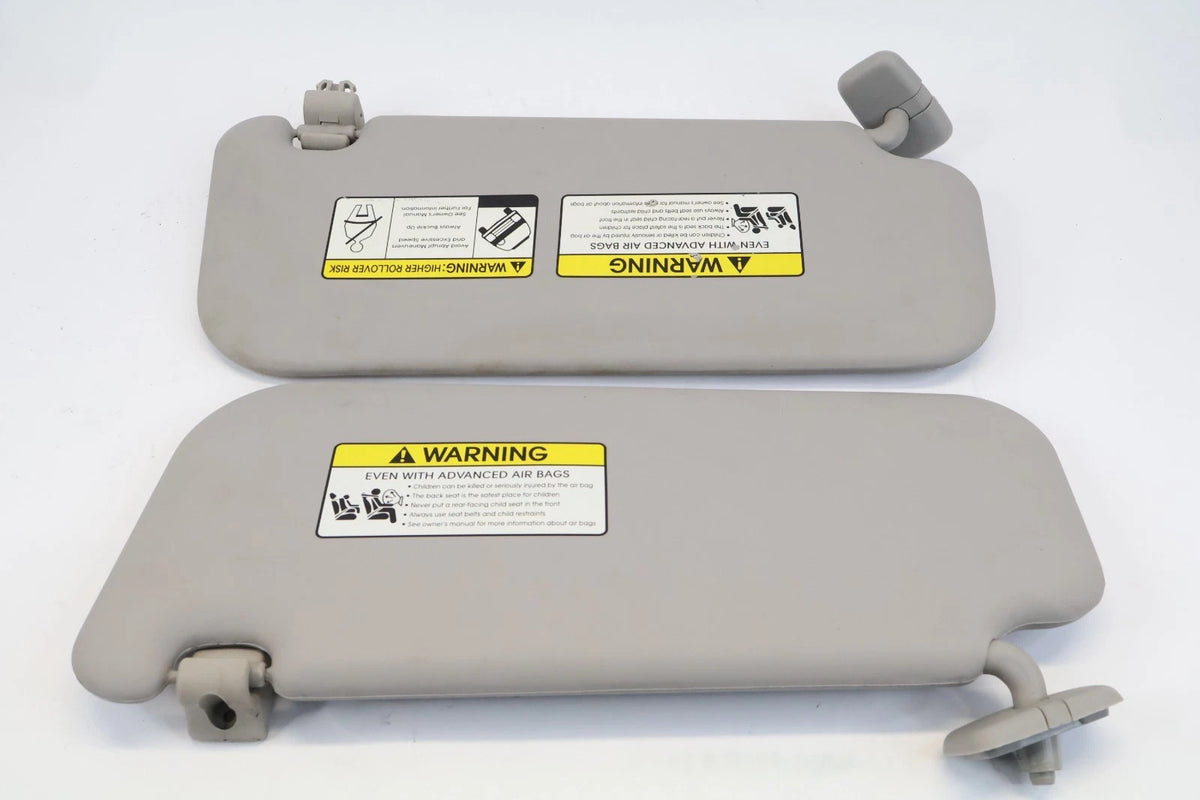 2010-2013 KIA SOUL SUNVISOR LEFT & RIGHT SUN VISORS SET PAIR SHADE GRAY OEM