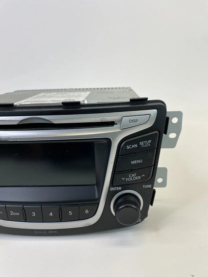 2012-2014 HYUNDAI ACCENT DASH AM FM CD RADIO PLAYER UNIT 96170-1R1104X OEM
