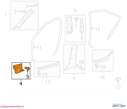 2007-2011 TOYOTA CAMRY LEFT DRIVER SIDE KICK COWL TRIM PANEL 62102-06050