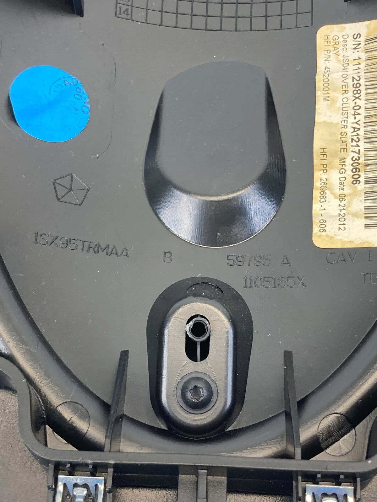 2011-2014 DODGE AVENGER UPPER DASH SPEEDOMETER CLUSTER TRIM COVER BEZEL OEM
