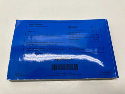 2009 09 HONDA ACCORD SEDAN OWNER'S MANUAL GUIDE BOOK OEM