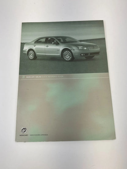 2007 MERCURY MILAN OWNERS MANUAL QUICK REFERENCE GUIDE WARRANTY SET W/ CASE OEM