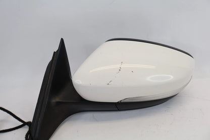 2012-2015 VOLKSWAGEN PASSAT LEFT SIDE VIEW POWER DOOR MIRROR ASSEMBLY WHITE OEM