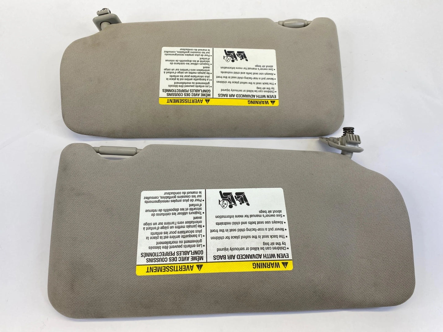 2007-2012 NISSAN ALTIMA LEFT & RIGHT SUNVISOR DRIVER & PASSENGER SUN VISOR SET