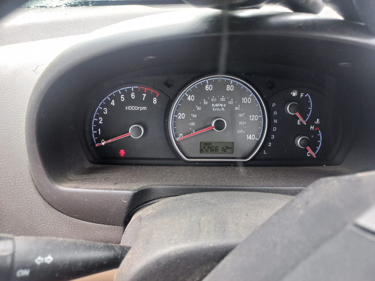 2007 Hyundai Elantra Dash Speedometer Instrument Cluster Gauges 226.612 Miles