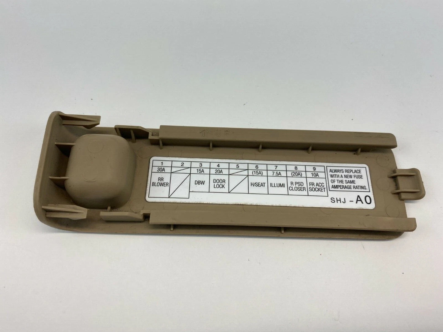 2005-2010 HONDA ODYSSEY DASH PASSENGER RIGHT FUSE BOX LID COVER TRIM PANEL