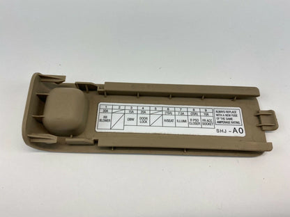 2005-2010 HONDA ODYSSEY DASH PASSENGER RIGHT FUSE BOX LID COVER TRIM PANEL