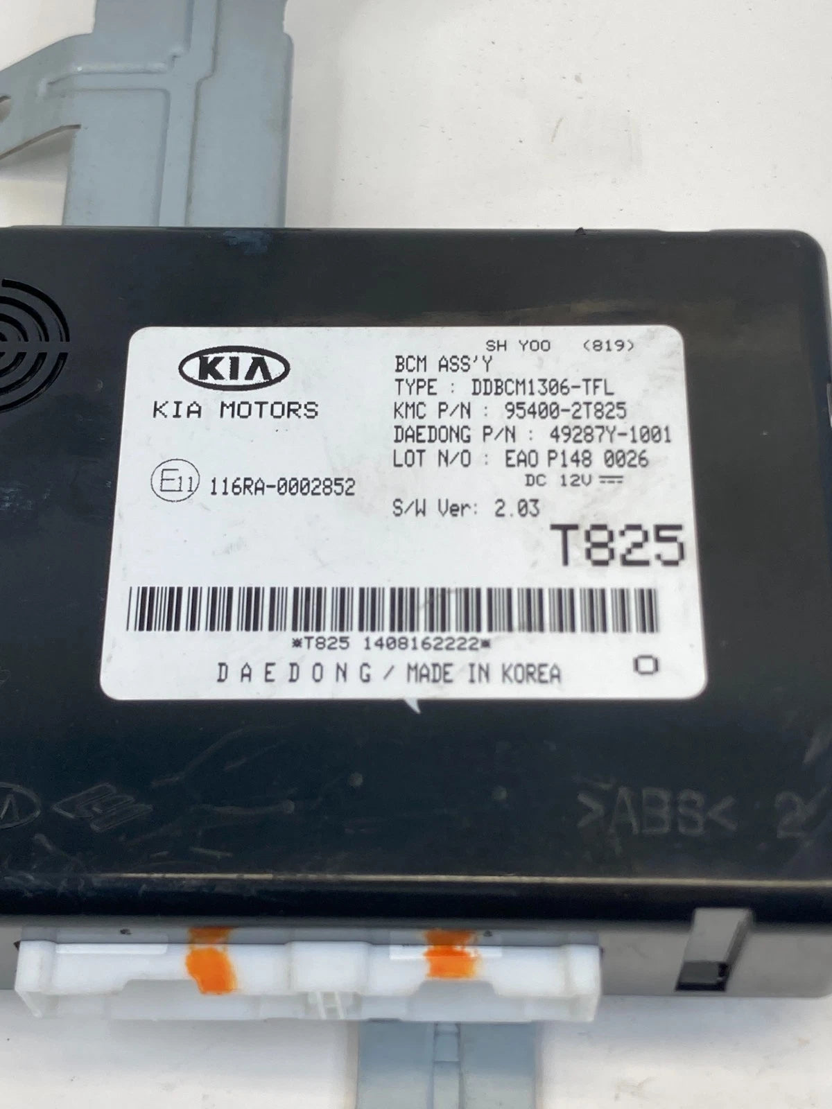 2013-2016 Kia Optima Body Computer Control Module BCM BCU 95400-2T825 OEM