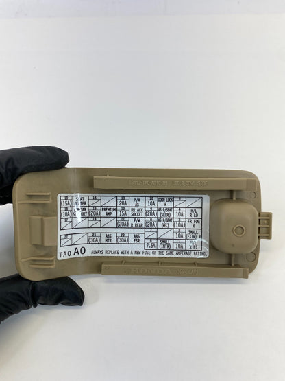 08-12 Honda Accord Right Lower Cowl Fuse Box Lid Door Cover 83112-TA0-A010 OEM