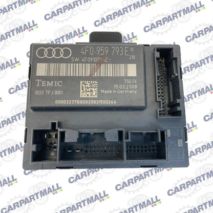 06-08 AUDI A6 QUATTRO FRONT LEFT DRIVER SIDE DOOR CONTROL MODULE 4F0-959-793-E