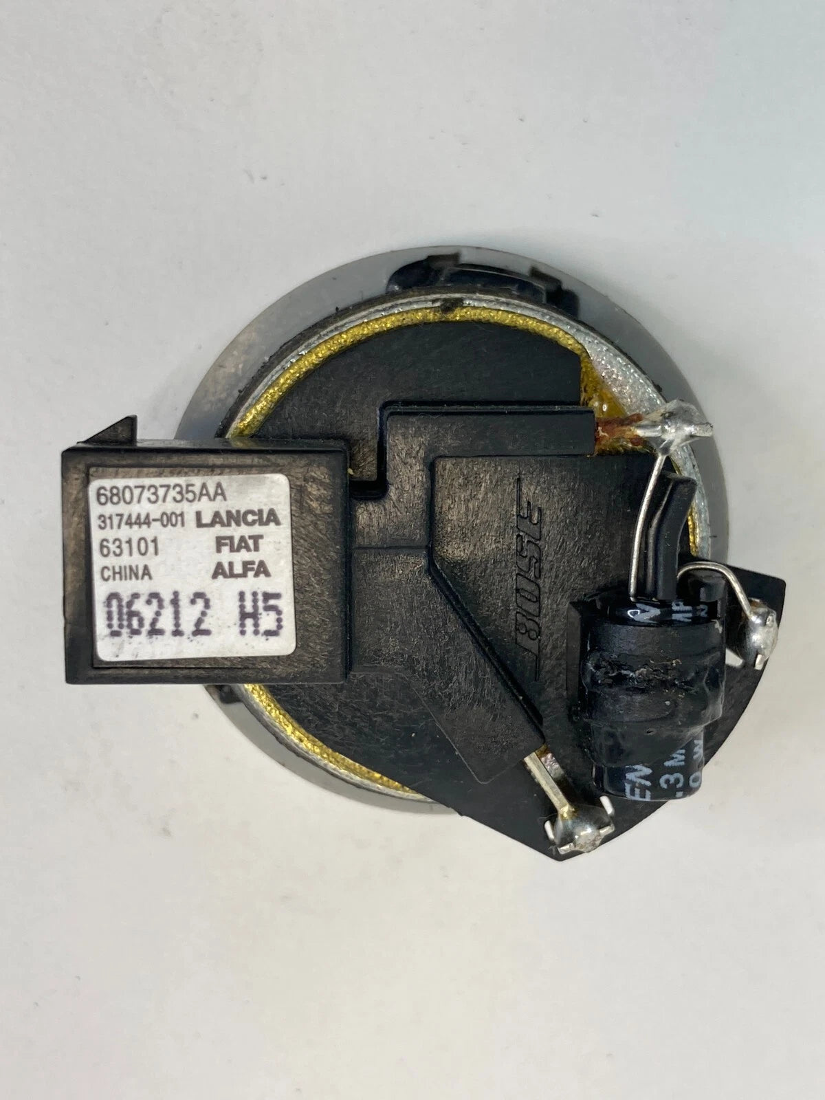 2012 FIAT 500 FRONT LEFT DRIVER SIDE PILLAR TWEETER SPEAKER AUDIO 68073735AA